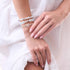 Weiß | 925 Sterling Silber | Kristall Böser Blick Armband